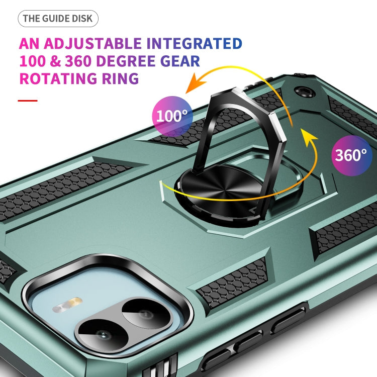 RING ARMOR Tvrdený kryt pre Xiaomi Redmi A1 / Redmi A2 - zelený