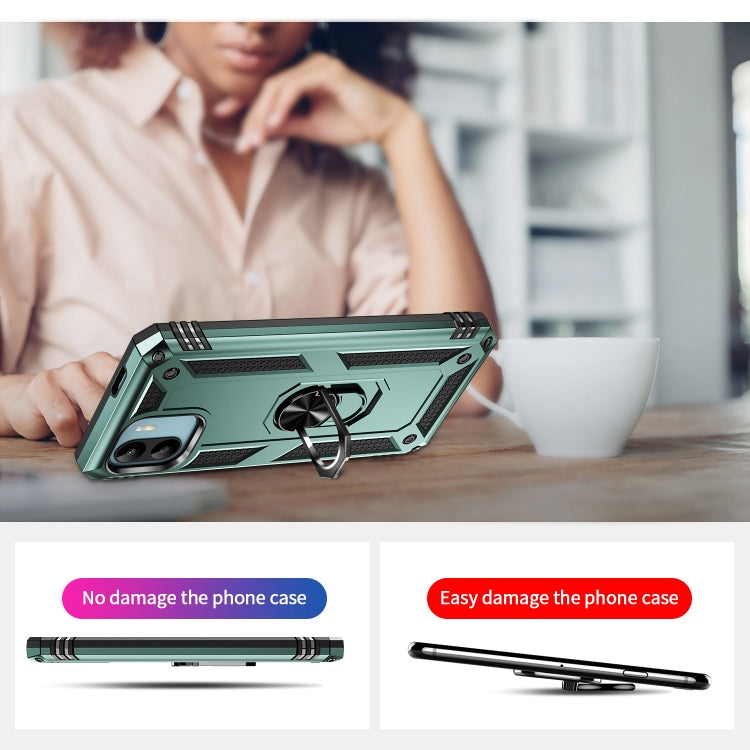 RING ARMOR Tvrdený kryt pre Xiaomi Redmi A1 / Redmi A2 - zelený