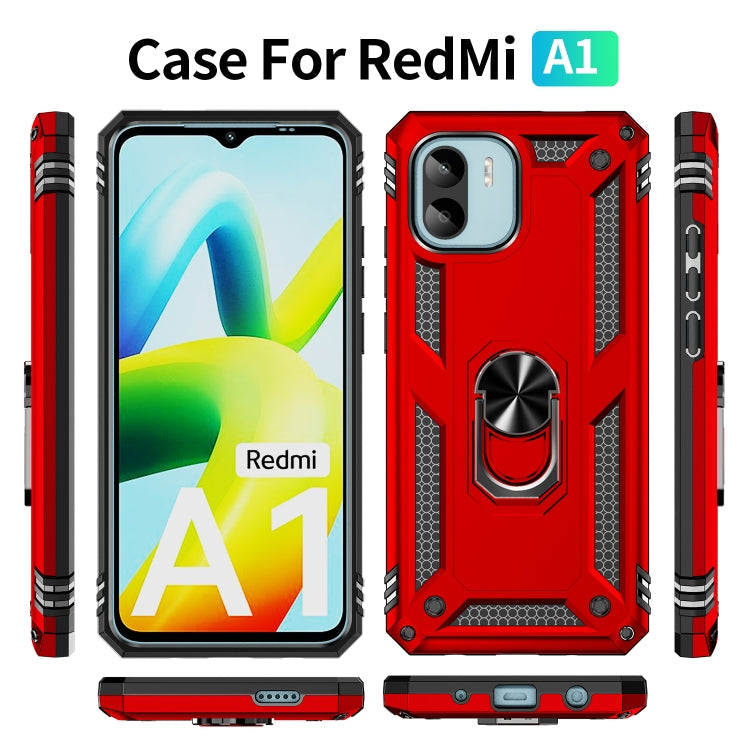 RING ARMOR Tvrdený kryt pre Xiaomi Redmi A1 / Redmi A2 - červený