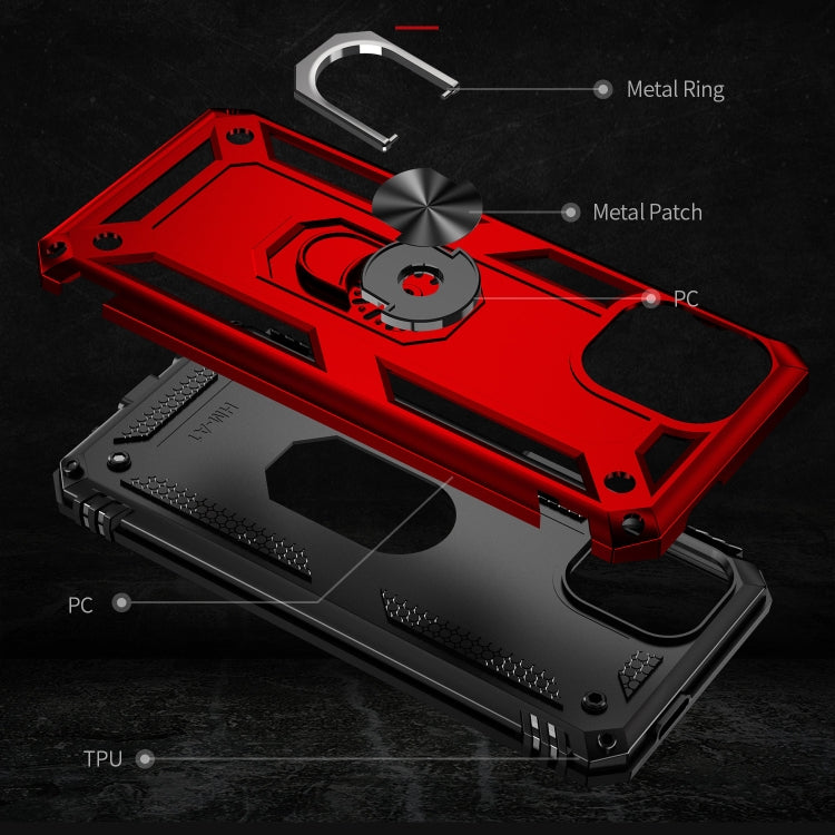 RING ARMOR Tvrdený kryt pre Xiaomi Redmi A1 / Redmi A2 - červený