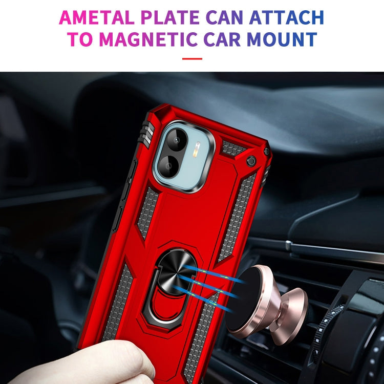 RING ARMOR Tvrdený kryt pre Xiaomi Redmi A1 / Redmi A2 - červený