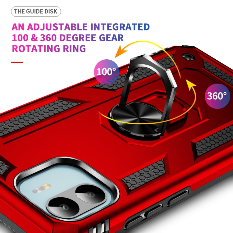 RING ARMOR Tvrdený kryt pre Xiaomi Redmi A1 / Redmi A2 - červený