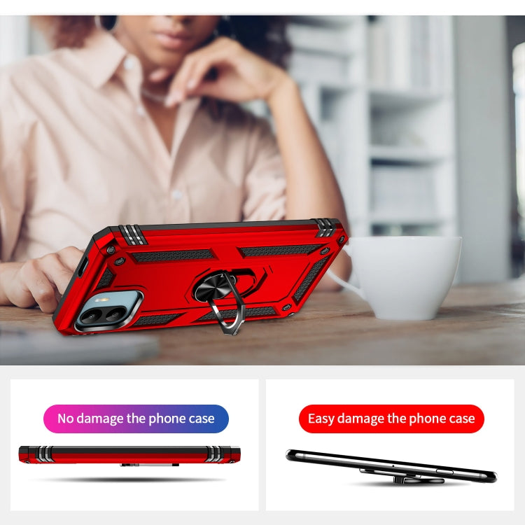 RING ARMOR Tvrdený kryt pre Xiaomi Redmi A1 / Redmi A2 - červený