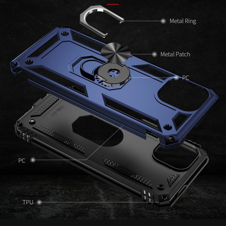 RING ARMOR Tvrdený kryt pre Xiaomi Redmi A1 / Redmi A2 - modrý