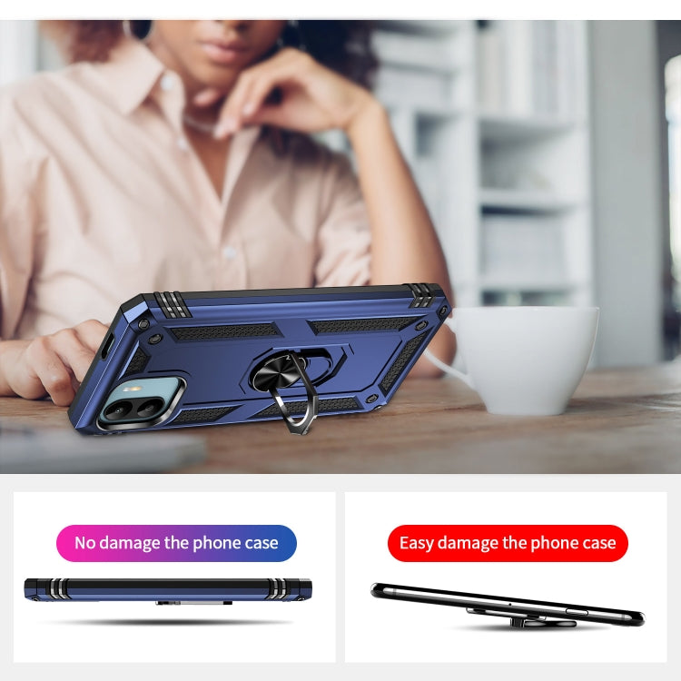 RING ARMOR Tvrdený kryt pre Xiaomi Redmi A1 / Redmi A2 - modrý