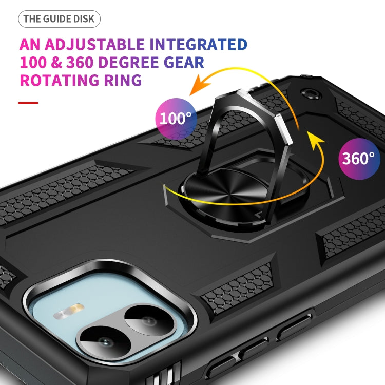 RING ARMOR Tvrdený kryt pre Xiaomi Redmi A1 / Redmi A2 - čierny