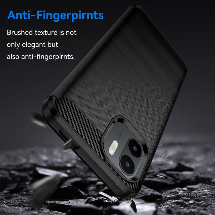 CARBON Zadný obal pre Xiaomi Redmi A1 / Redmi A2 - čierny