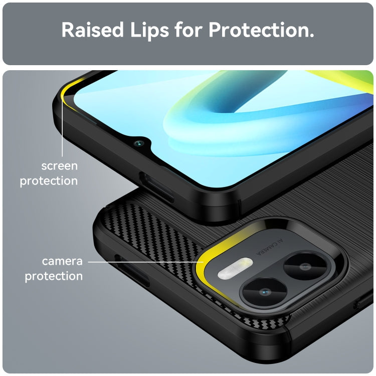 CARBON Zadný obal pre Xiaomi Redmi A1 / Redmi A2 - čierny
