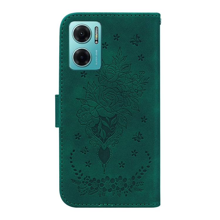 BUTTERFLY Knižkové puzdro pre Xiaomi Redmi 10 5G - zelené