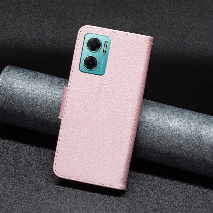 LAMBSKIN Knižkové puzdro pre Xiaomi Redmi 10 5G - ružové