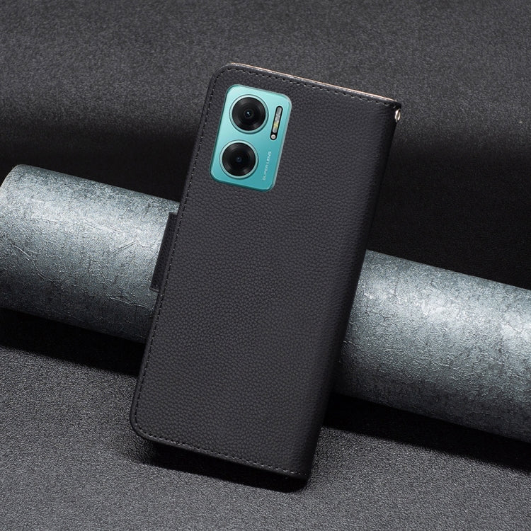 LAMBSKIN Knižkové puzdro pre Xiaomi Redmi 10 5G - čierne