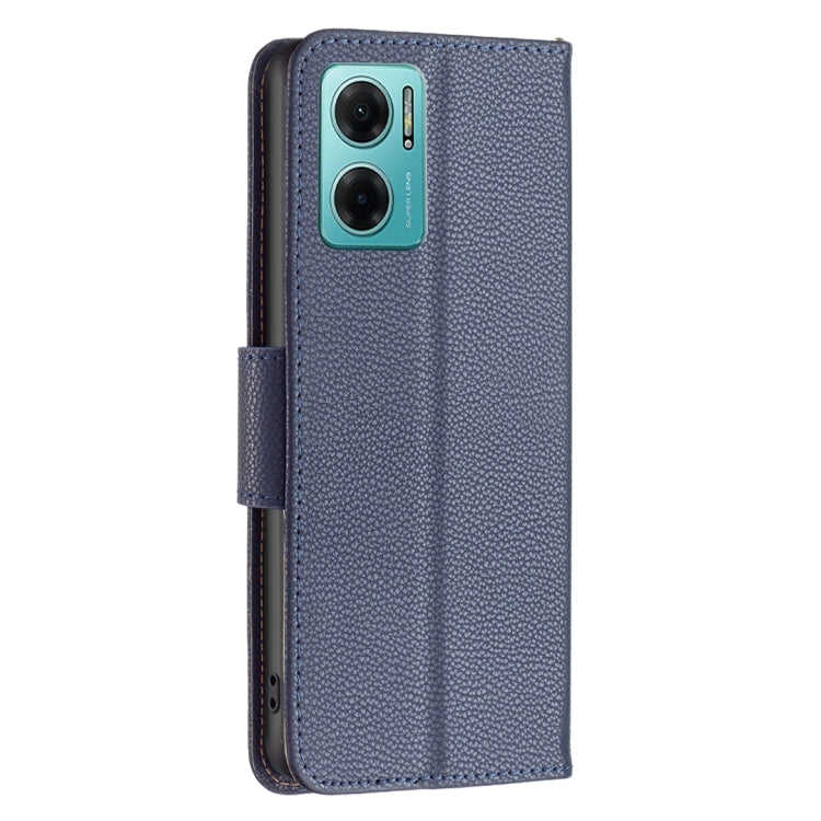 LAMBSKIN Knižkové puzdro pre Xiaomi Redmi 10 5G - modré