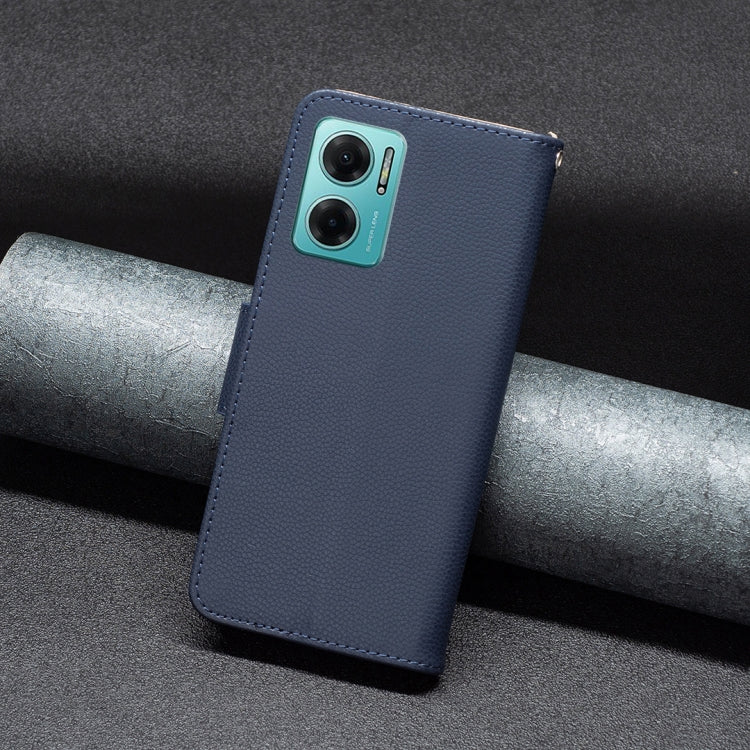 LAMBSKIN Knižkové puzdro pre Xiaomi Redmi 10 5G - modré