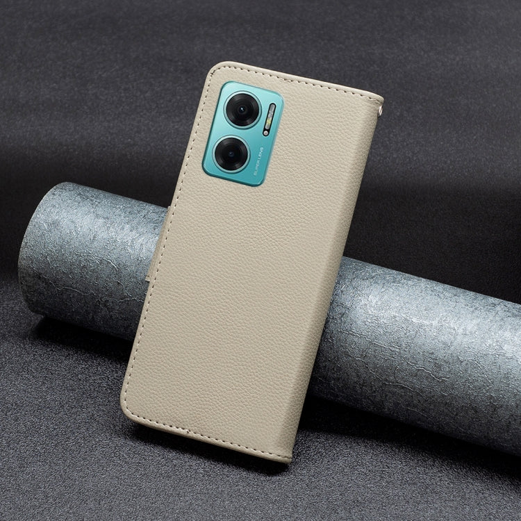 LAMBSKIN Knižkové puzdro pre Xiaomi Redmi 10 5G - sivé