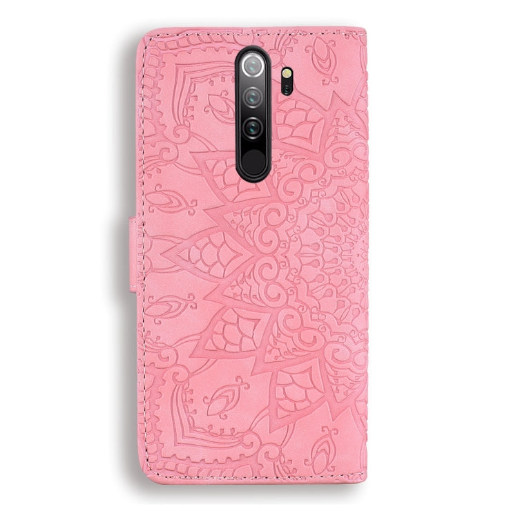 MANDALA Knižkové puzdro pre Xiaomi Redmi Note 8 Pro - ružové