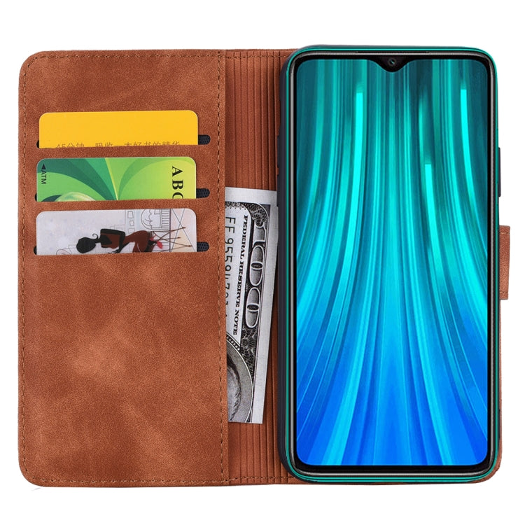 MANDALA Knižkové puzdro pre Xiaomi Redmi Note 8 Pro - hnedé