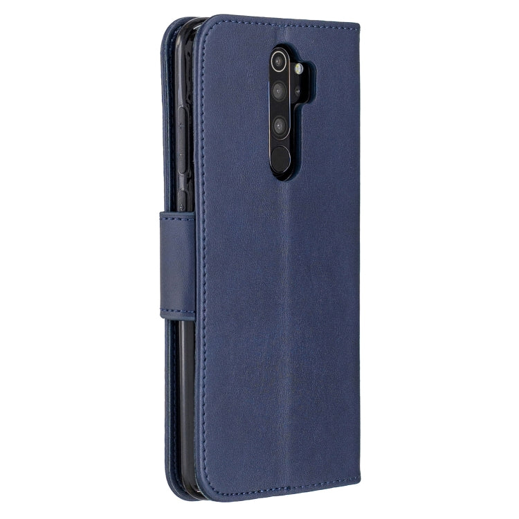 LAMBSKIN Knižkové puzdro pre Xiaomi Redmi Note 8 Pro - modré