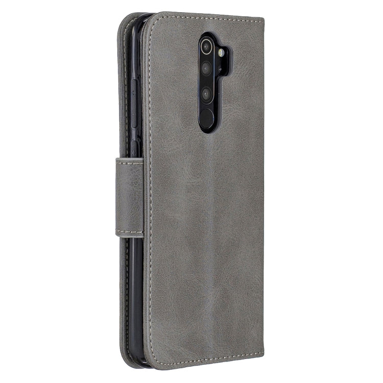LAMBSKIN Knižkové puzdro pre Xiaomi Redmi Note 8 Pro - sivé