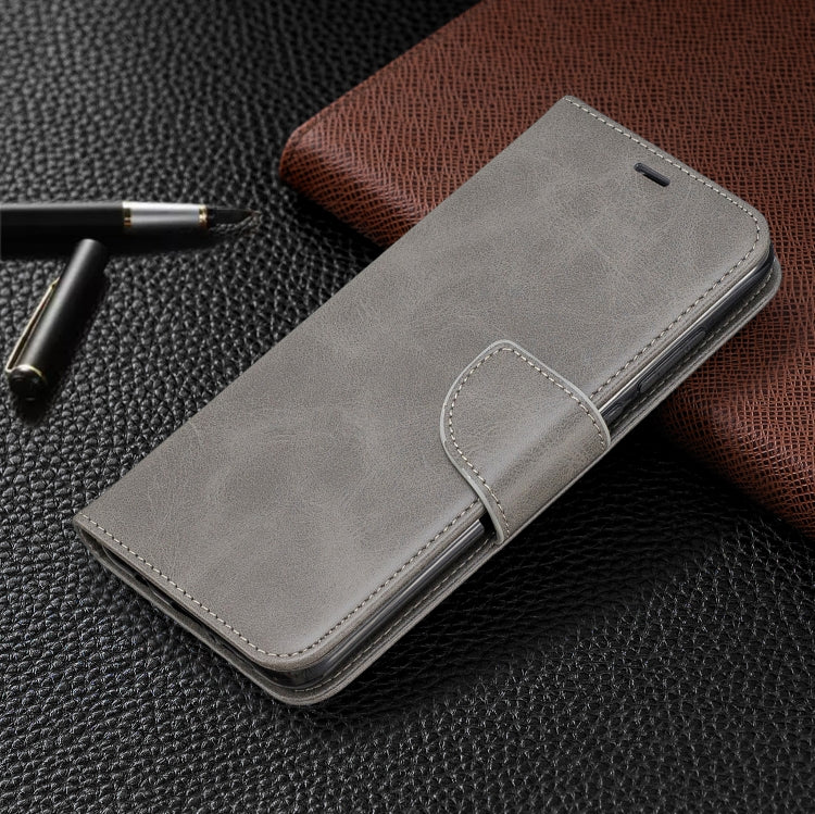 LAMBSKIN Knižkové puzdro pre Xiaomi Redmi Note 8 Pro - sivé
