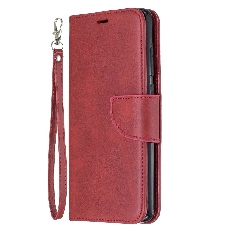 LAMBSKIN Knižkové puzdro pre Xiaomi Redmi Note 8 Pro - červené