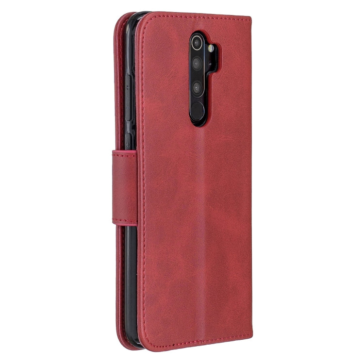 LAMBSKIN Knižkové puzdro pre Xiaomi Redmi Note 8 Pro - červené