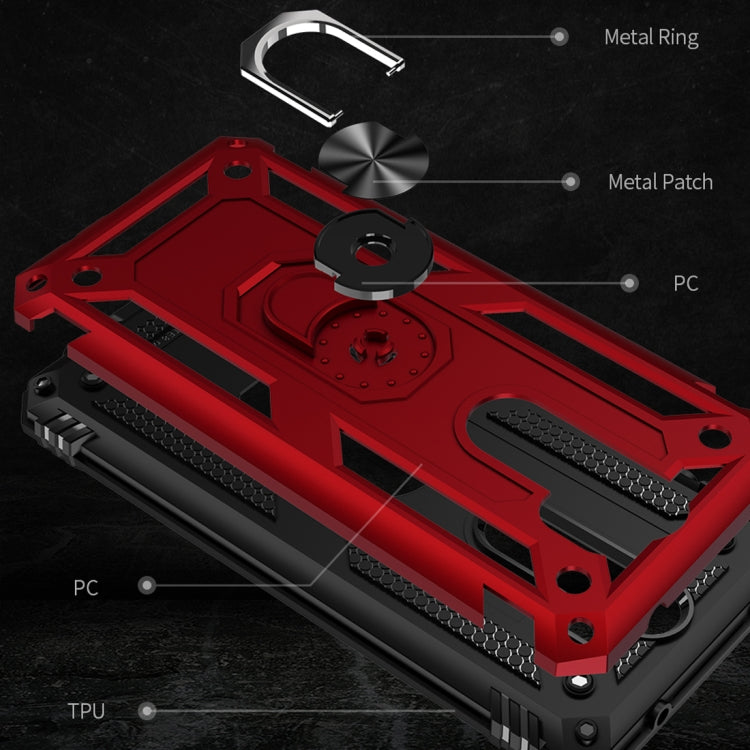 RING ARMOR Tvrdený kryt pre Xiaomi Redmi Note 8 Pro - zlatý