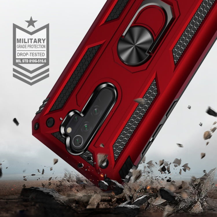 RING ARMOR Tvrdený kryt pre Xiaomi Redmi Note 8 Pro - červený
