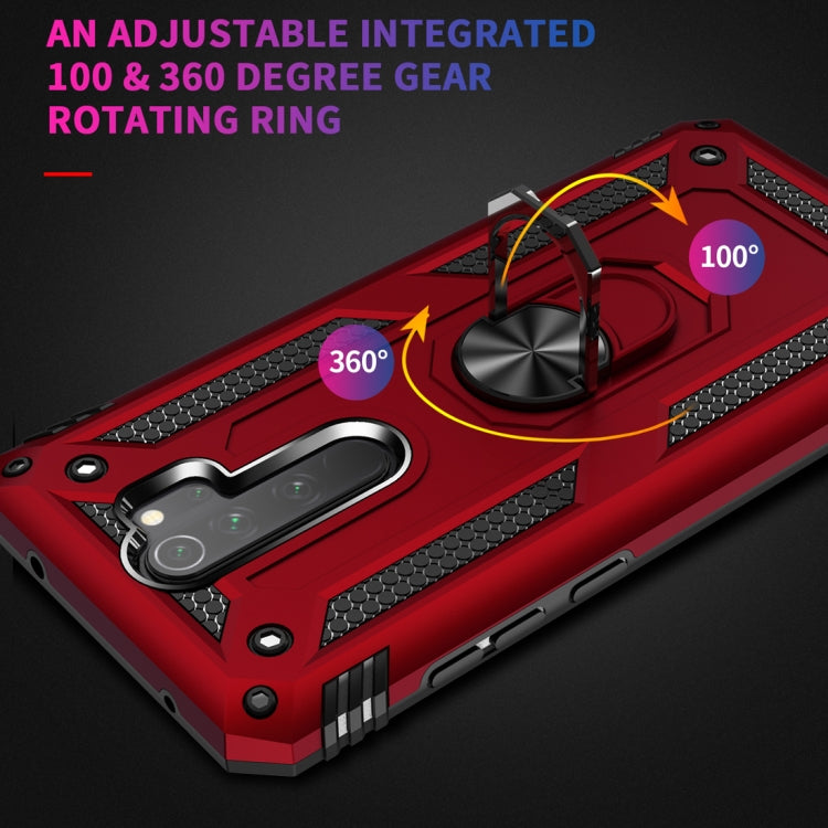 RING ARMOR Tvrdený kryt pre Xiaomi Redmi Note 8 Pro - modrý