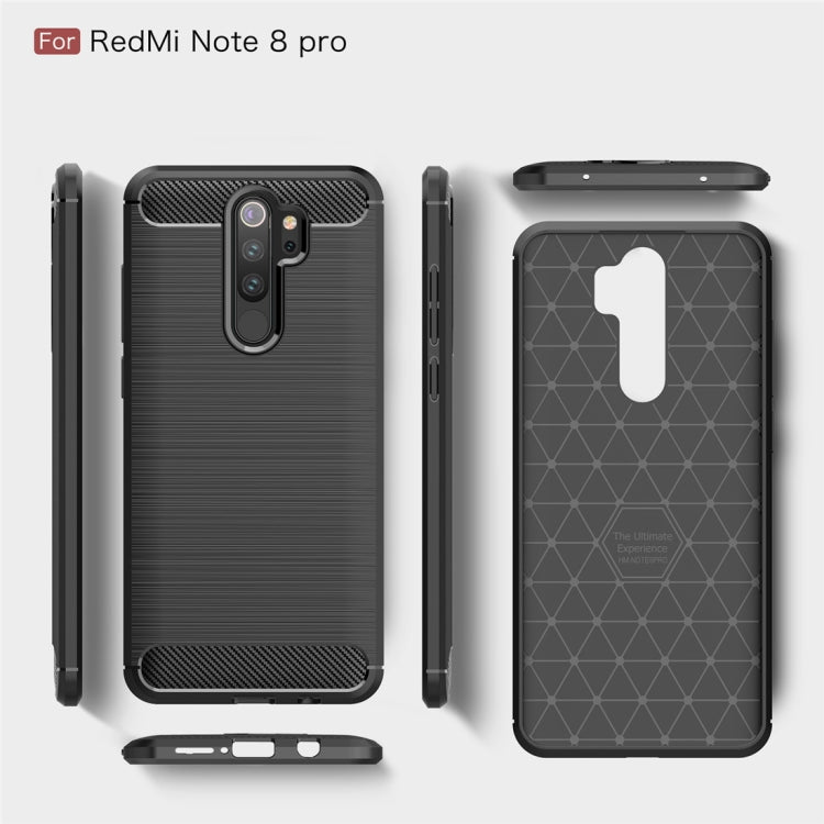 CARBON Zadný obal pre Xiaomi Redmi Note 8 Pro - modrý