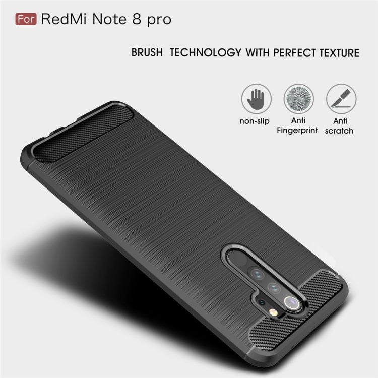 CARBON Zadný obal pre Xiaomi Redmi Note 8 Pro - čierny