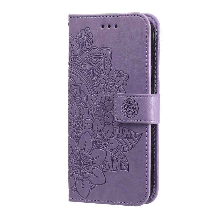 FLOWER Knižkové puzdro pre Xiaomi Redmi 12 - fialové