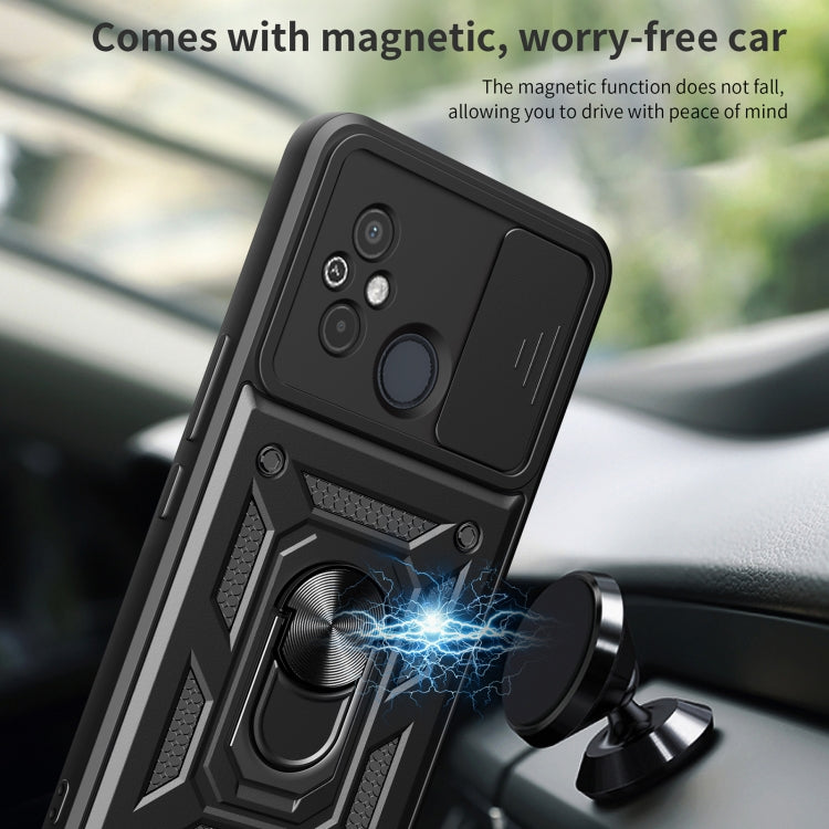 SLIDING ARMOR Tvrdený kryt pre Xiaomi Redmi 12 - čierny