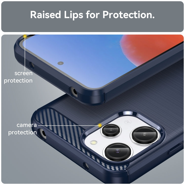 CARBON Zadný obal pre Xiaomi Redmi 12 - modrý