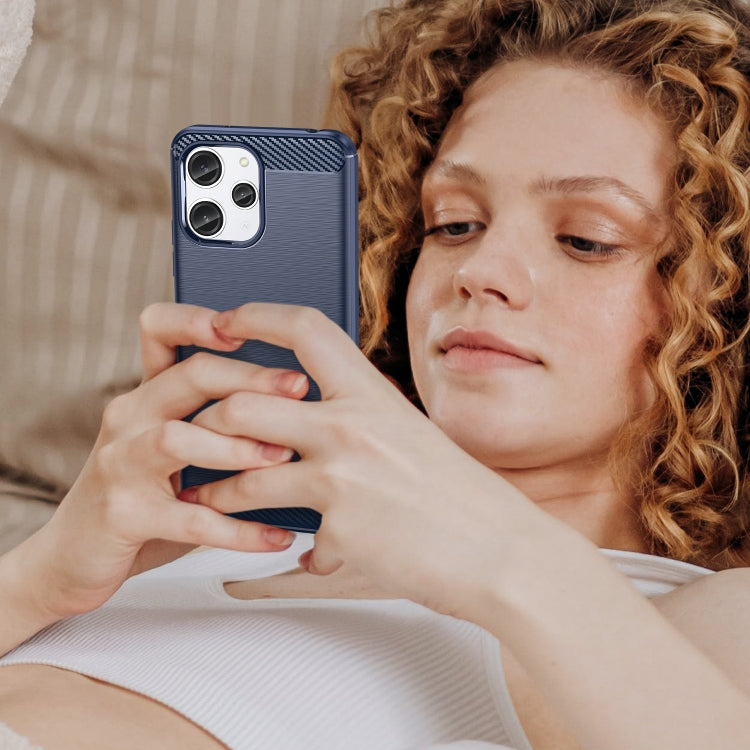 CARBON Zadný obal pre Xiaomi Redmi 12 - modrý