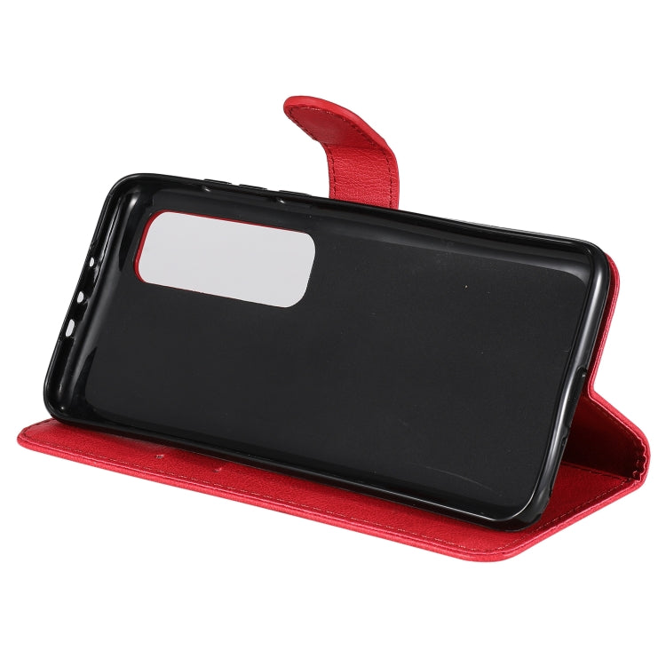 SOLID Knižkové puzdro pre Xiaomi Poco X3 NFC / X3 Pro - červené