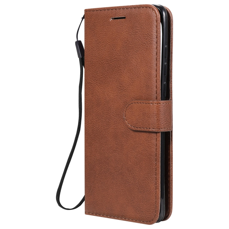 SOLID Knižkové puzdro pre Xiaomi Poco X3 NFC / X3 Pro - tmavo hnedé