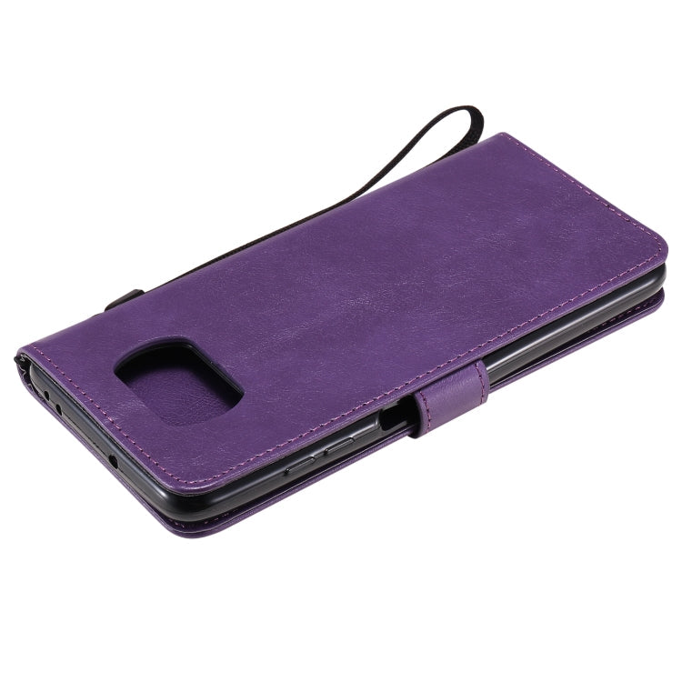 SOLID Knižkové puzdro pre Xiaomi Poco X3 NFC / X3 Pro - fialové
