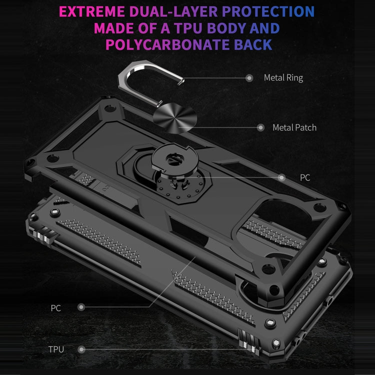 RING ARMOR Tvrdený kryt pre Xiaomi Poco X3 NFC / X3 Pro - čierny