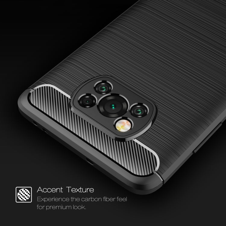 CARBON Zadný obal pre Xiaomi Poco X3 NFC / X3 Pro - čierny