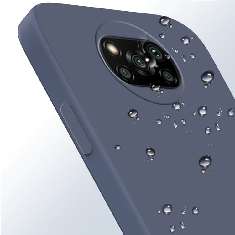 MATT Silikónový obal pre Xiaomi Poco X3 NFC / X3 Pro - modrý
