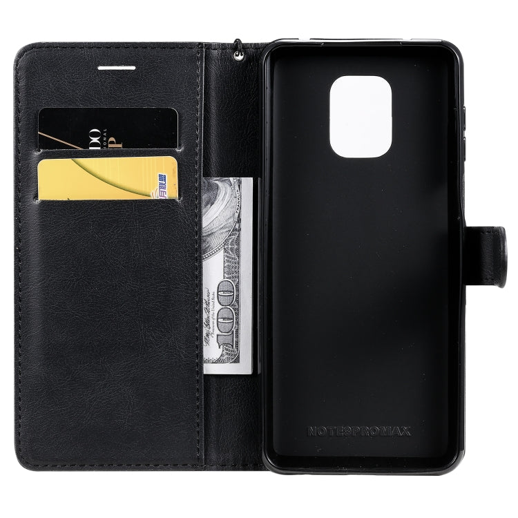 SOLID Knižkové puzdro pre Xiaomi Redmi Note 9S / Note 9 Pro - čierne