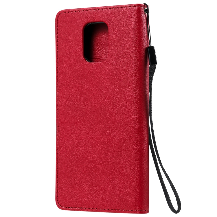 SOLID Knižkové puzdro pre Xiaomi Redmi Note 9S / Note 9 Pro - červené