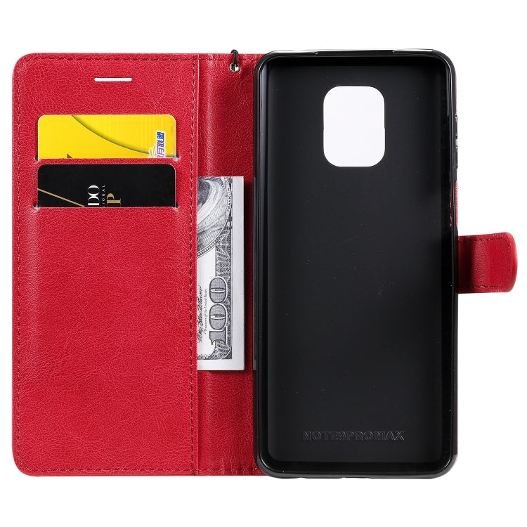 SOLID Knižkové puzdro pre Xiaomi Redmi Note 9S / Note 9 Pro - červené
