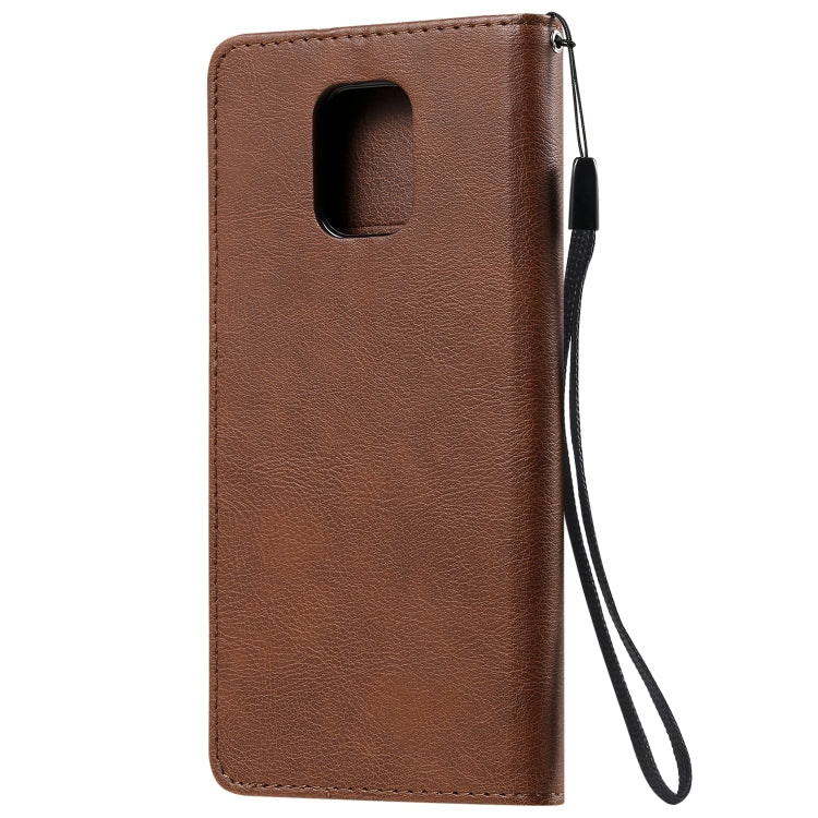 SOLID Knižkové puzdro pre Xiaomi Redmi Note 9S / Note 9 Pro - tmavo hnedé