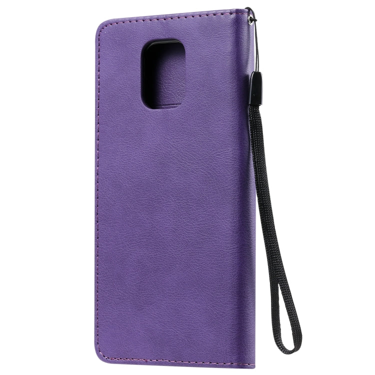 SOLID Knižkové puzdro pre Xiaomi Redmi Note 9S / Note 9 Pro - fialové