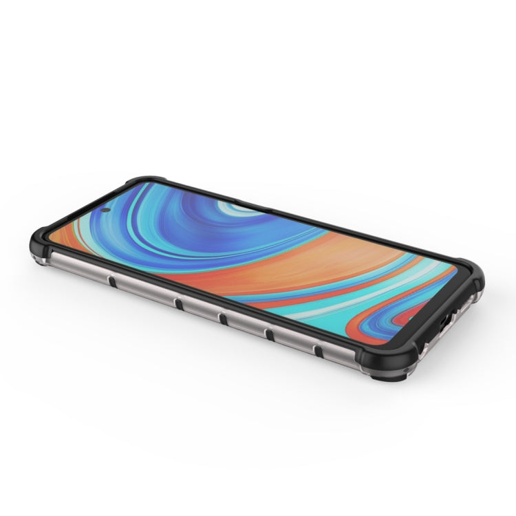 HONEYCOMB Tvrdený kryt pre Xiaomi Redmi Note 9S / Note 9 Pro - zelený