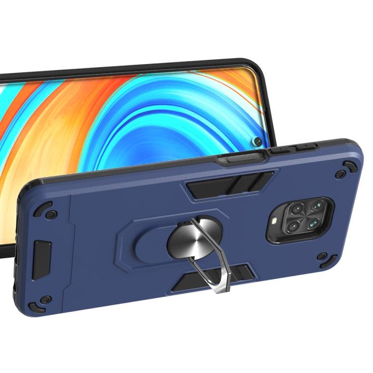 RING ARMOR Tvrdený kryt pre Xiaomi Redmi Note 9S / Note 9 Pro - tmavo modrý
