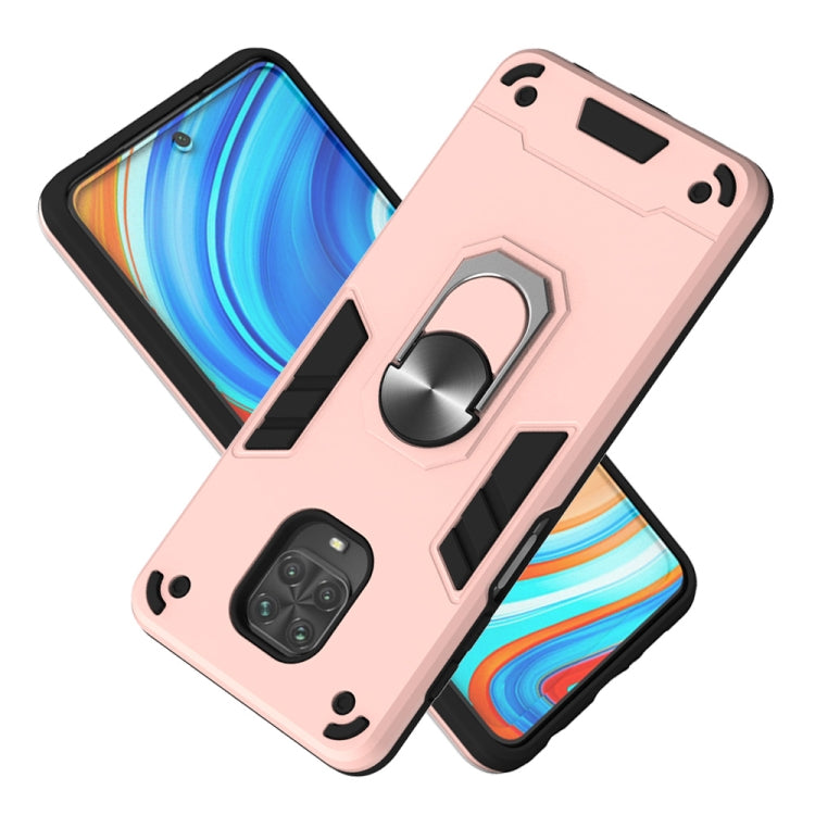RING ARMOR Tvrdený kryt pre Xiaomi Redmi Note 9S / Note 9 Pro - zlatý