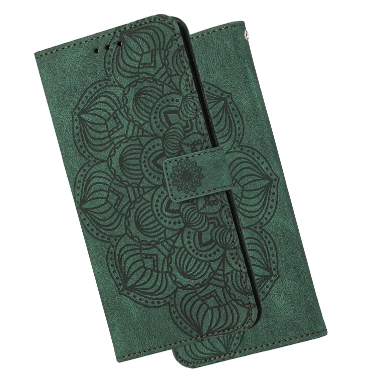 MANDALA Knižkové puzdro pre Xiaomi Redmi Note 9 - zelené