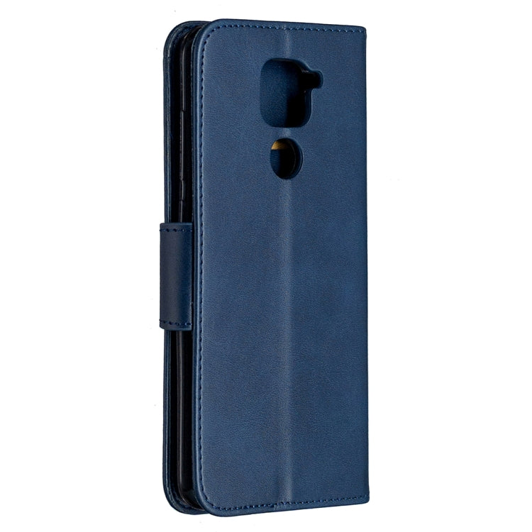 LAMBSKIN Knižkové puzdro pre Xiaomi Redmi Note 9 - modré